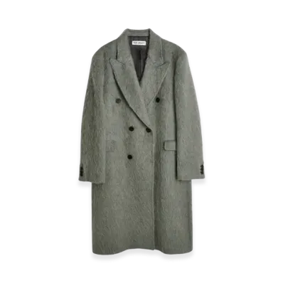 OUR LEGACY Hairy Alpaca Whale Coat "Wishkah Grey"