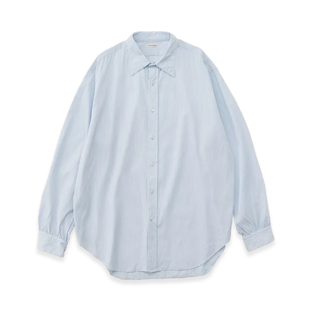 NICENESS E.Mansell Striped Cotton and Summer Wool "Light Blue"