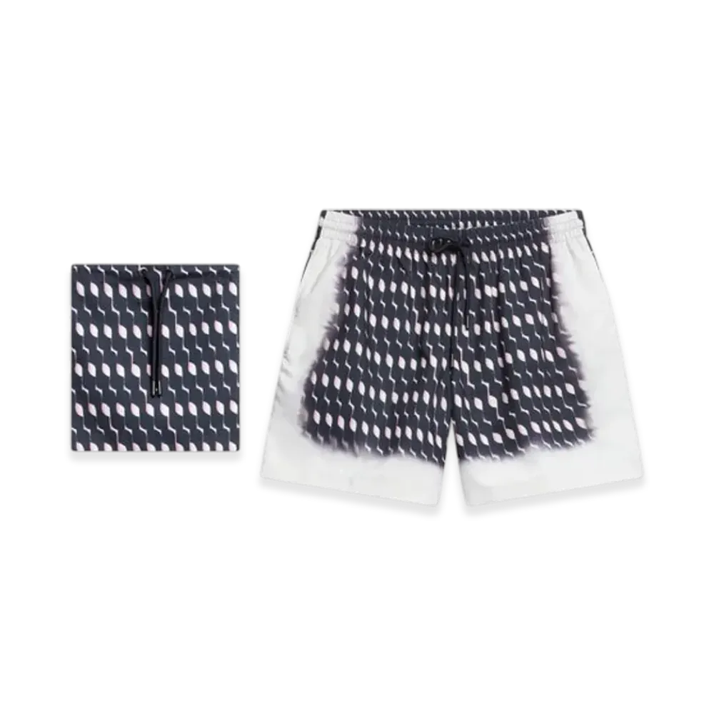 DRIES VAN NOTEN Printed Swim Shorts "Navy"