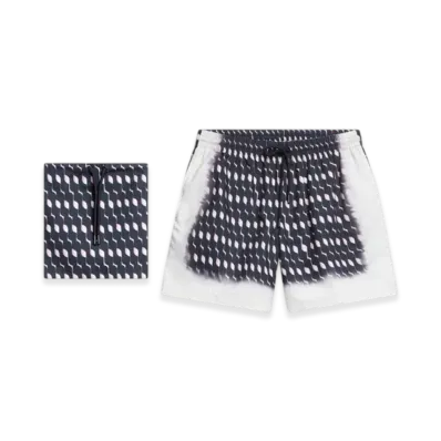 DRIES VAN NOTEN Printed Swim Shorts "Navy"