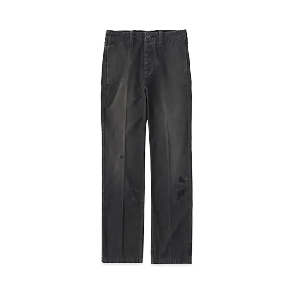 visvim GIFFORD PANTS DMGD "Black"