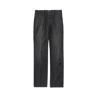 visvim GIFFORD PANTS DMGD "Black"