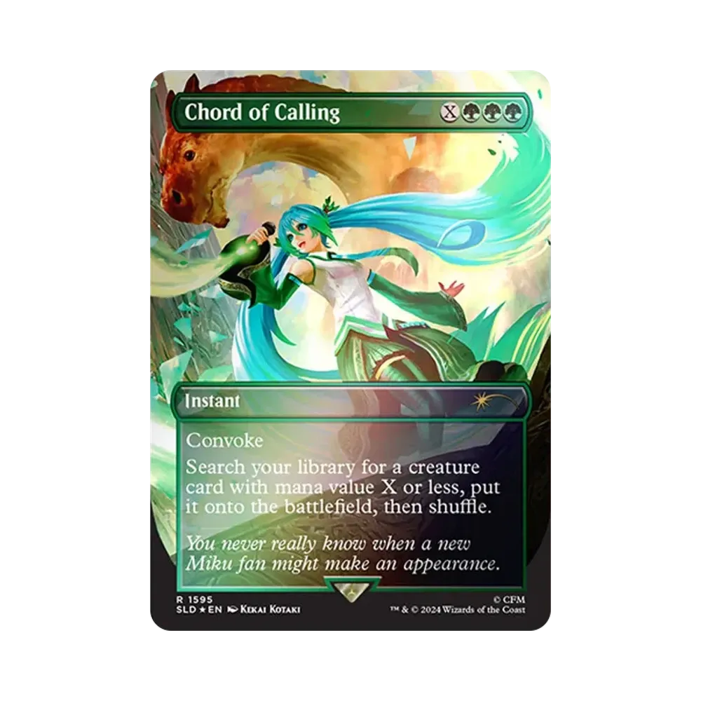 歌の申し子、ミク M :Foil [SLD 1599]【英語版】(シークレットレイヤー