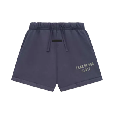 FEAR OF GOD Essentials Kid's Heavy Fleece Soccer Short "Marine"