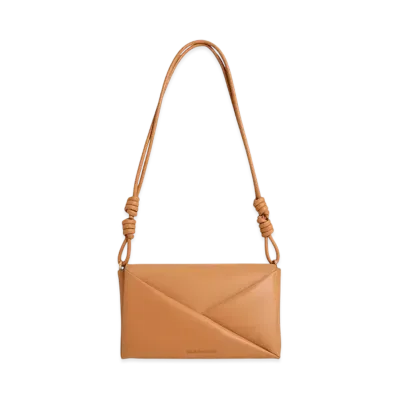 CHARLES & KEITH Midori Geometric Shoulder Bag "Toffee"