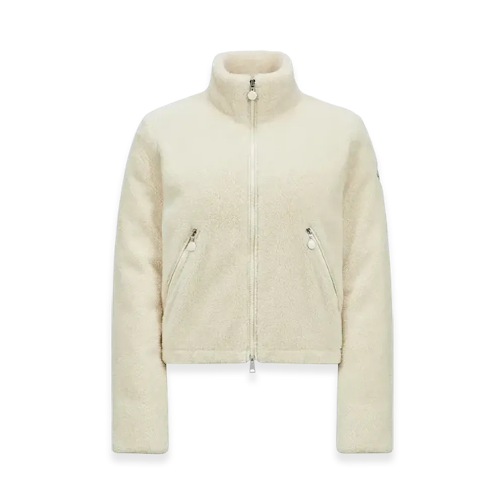 MONCLER Polignac Teddy Short Down Jacket "White"