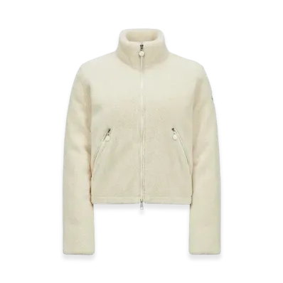 MONCLER Polignac Teddy Short Down Jacket "White"