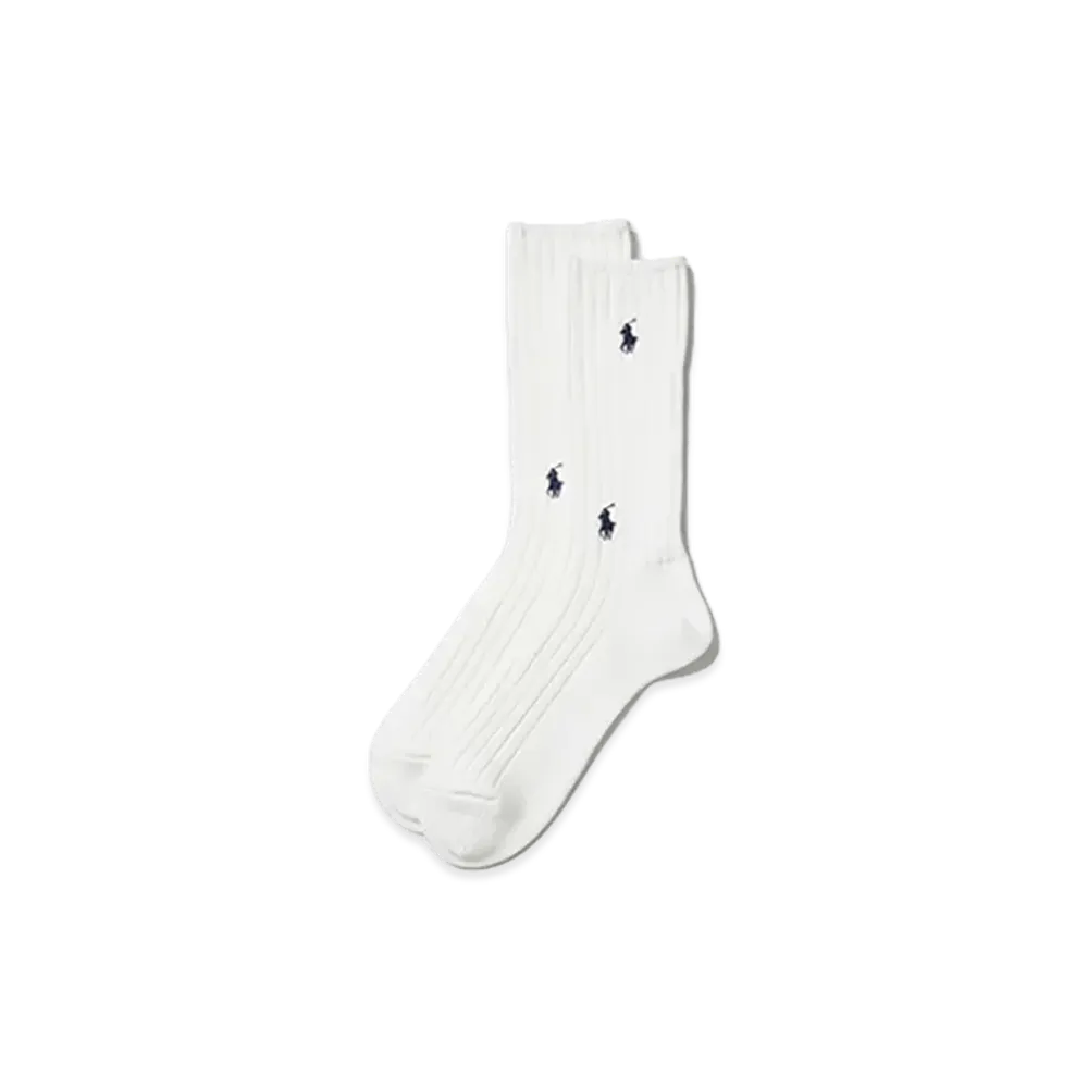 BEAMS x Polo Ralph Socks "White/Navy"