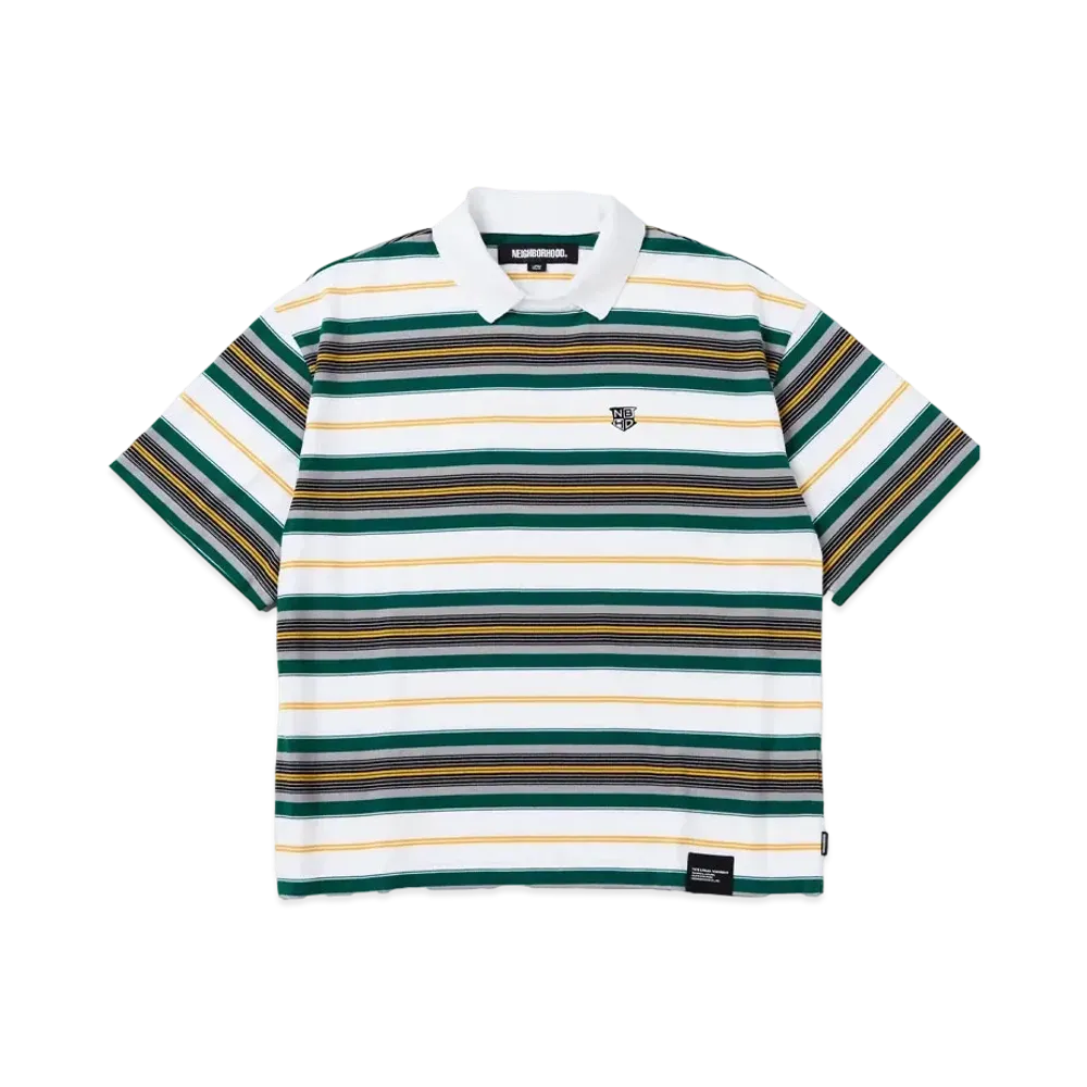 NEIGHBORHOOD Border Crewneck Polo SS "White"