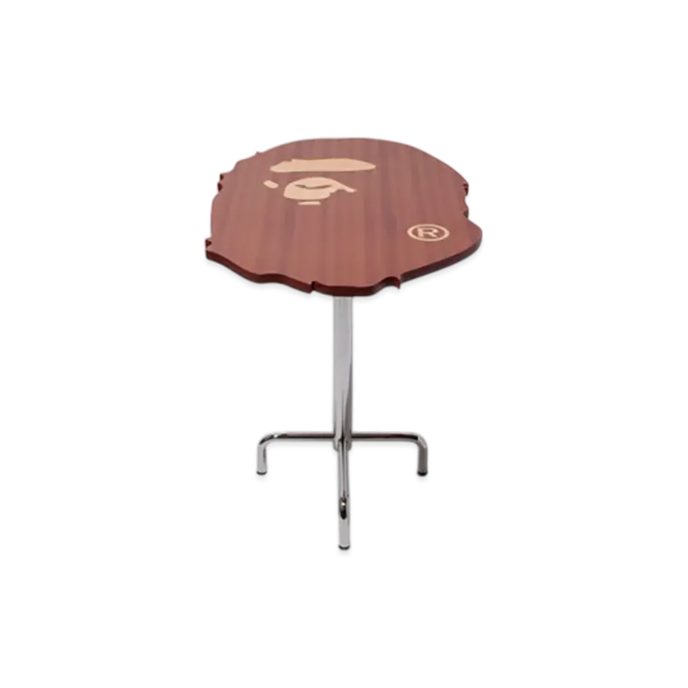 A BATHING APE Ape Head Cafe Table "Brown"