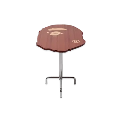 A BATHING APE Ape Head Cafe Table "Brown"