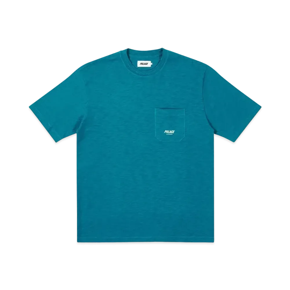 PALACE SLUB POCKET ZIG ZAG T-SHIRT "Teal"