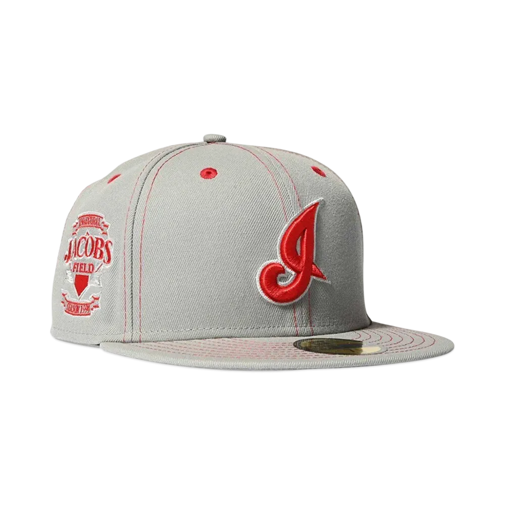 HOME GAME CLEVELAND INDIANS CO JACOBS FILED 59FIFTY "GRAY"