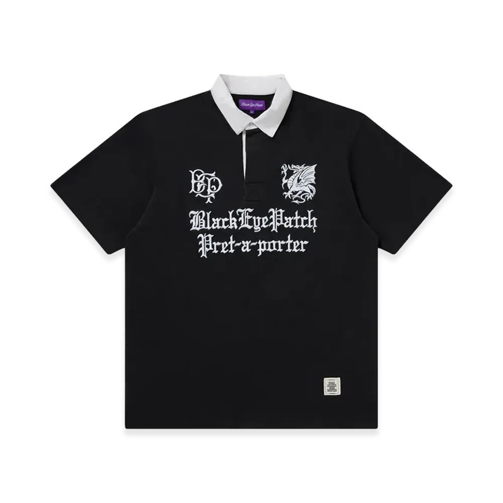 BlackEyePatch Pret-A-Porter S/S Rugby Shirt "Black"