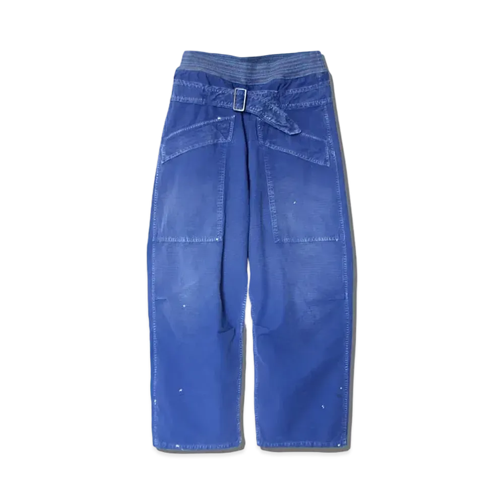 KAPITAL LIPSTOP AVIATOR SUITCUT PANTS "Blue"