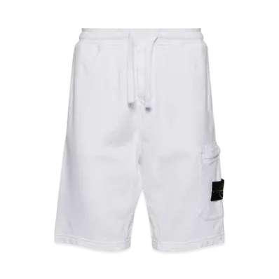 Stone Island 64651 Fleece Bermuda Shorts - 24SS "White"