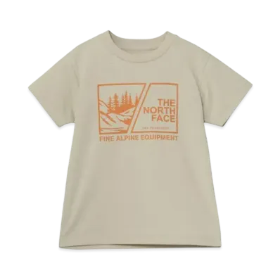 The North Face Kids Toddler Short Sleeve Viewpoint Graphic Tee "Gravel"