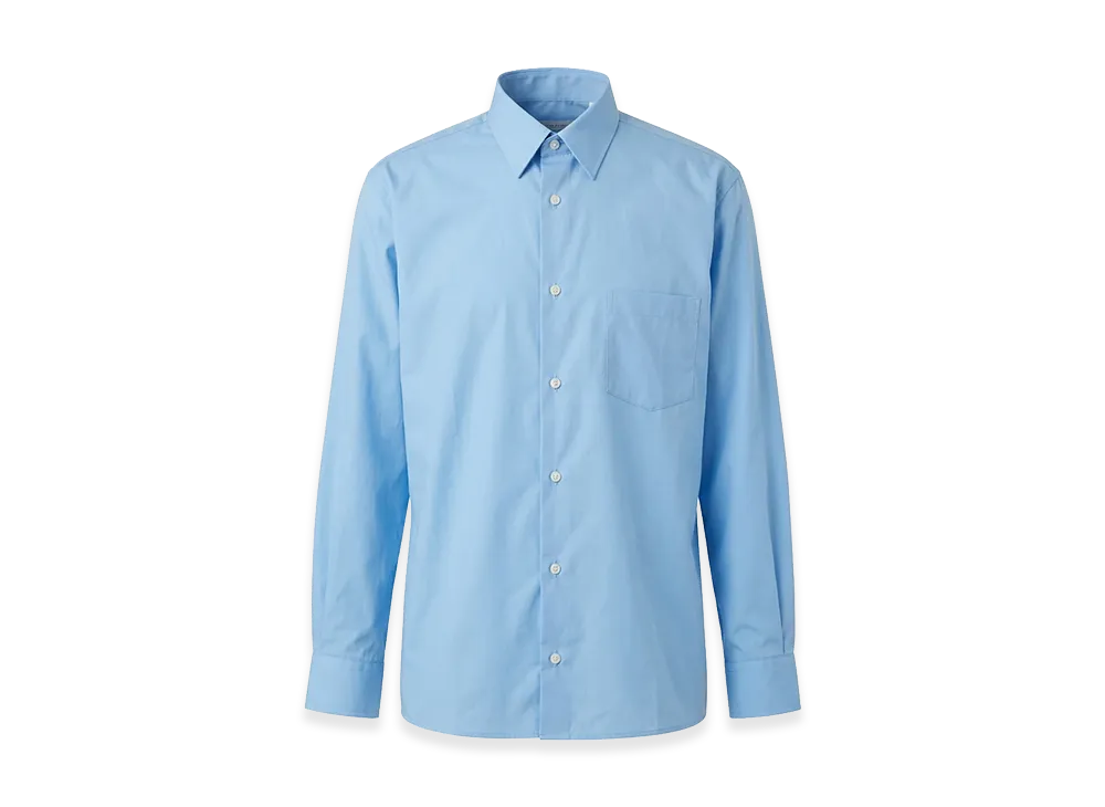 COMME des GARCONS SHIRT Cotton Poplin Plain "Blue"