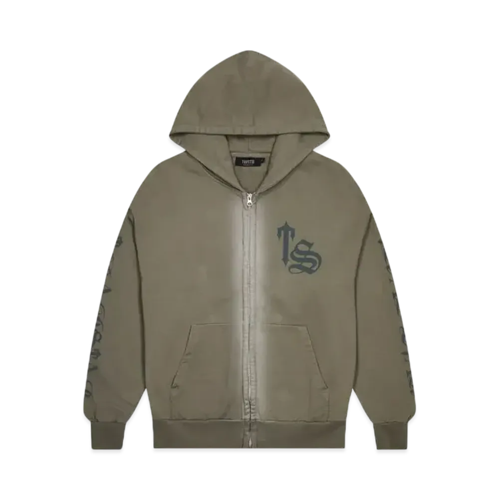TRAPSTAR Script Spray Tracksuit "Dark Khaki"