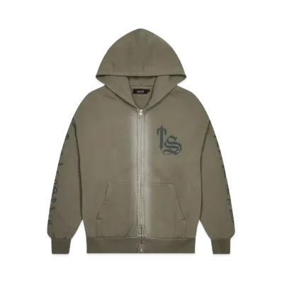 TRAPSTAR Script Spray Tracksuit "Dark Khaki"