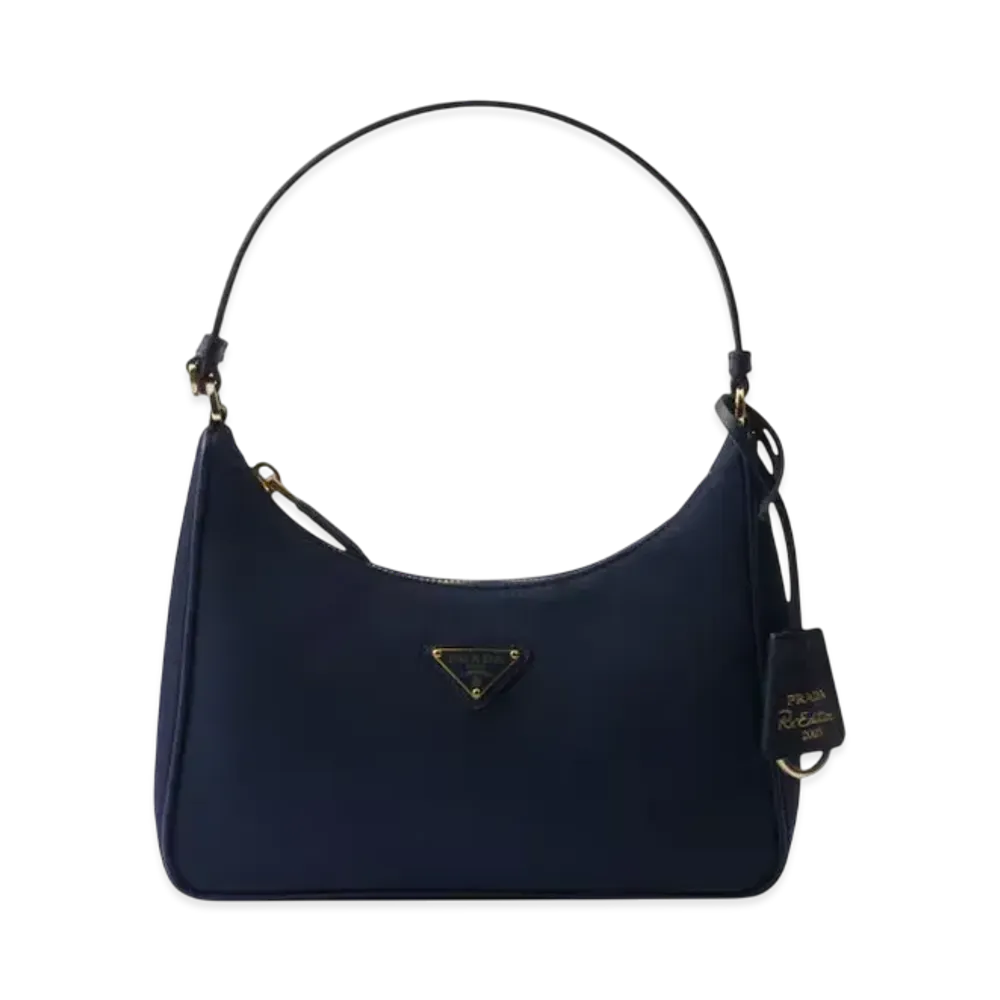 PRADA Re-Edition 2005 Re-Nylon and Saffiano Mini Bag "Navy"