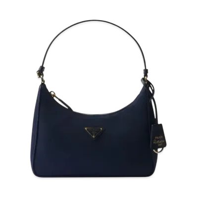 PRADA Re-Edition 2005 Re-Nylon and Saffiano Mini Bag "Navy"