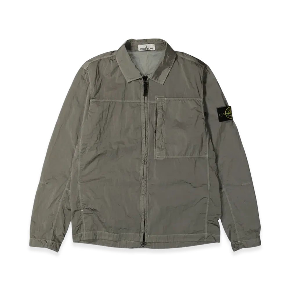Stone Island 11819 Nylon Metal In Econyl Regenerated Nylon Overshirt - 24FW "Grey"