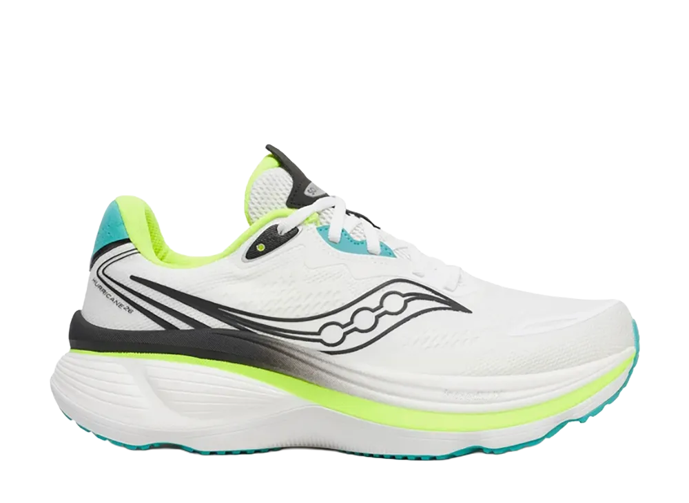 Saucony Hurricane 26 "White/Citron"