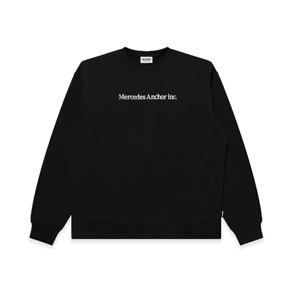 Mercedes Anchor inc. One Line Logo Crew Sweat "Black"