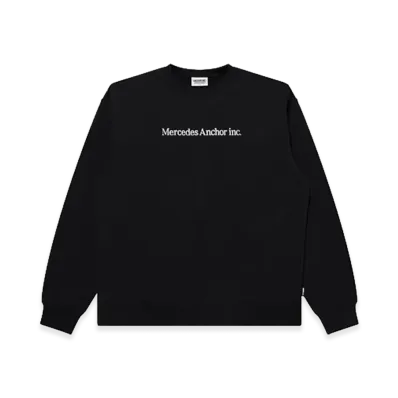 Mercedes Anchor inc. One Line Logo Crew Sweat "Black"