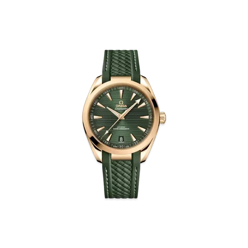 OMEGA Seamaster Co-Axial Master Chronometer Rubber Strap "Moonshine Gold/Green" 220.52.41.21.10.001