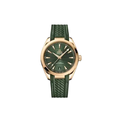 OMEGA Seamaster Co-Axial Master Chronometer Rubber Strap "Moonshine Gold/Green" 220.52.41.21.10.001