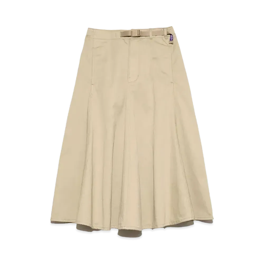 The North Face PURPLE LABEL Chino Flared Field Skirt "Beige"
