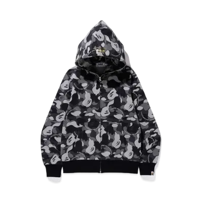 A BATHING APE / Comme des Garcons Full Zip Hoodie "Black"