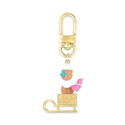 Louis Vuitton Petula Sled Bag Charm "Gold"