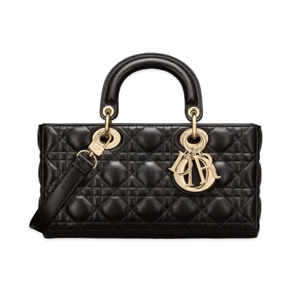 Dior Lady D-Joy Bag Cannage Lambskin "Black"