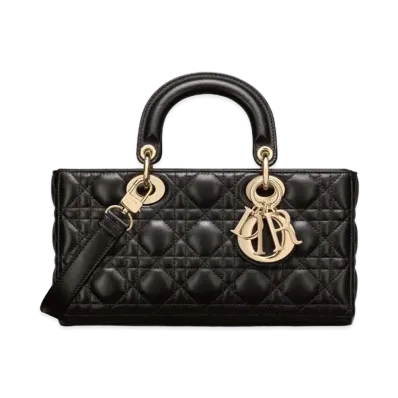 Dior Lady D-Joy Bag Cannage Lambskin "Black"