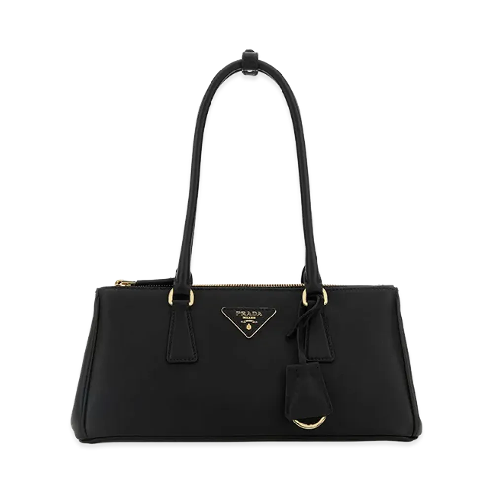 PRADA Women's Leather Shoulder Bag "Black"