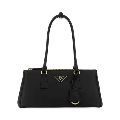 PRADA Women's Leather Shoulder Bag "Black"