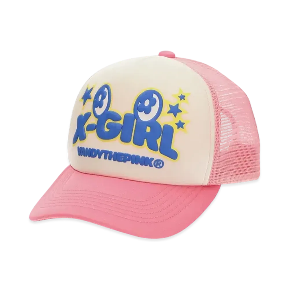 X-Girl x VANDY THE PINK Trucker Cap "Pink"