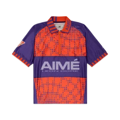 Aime Leon Dore x New Balance Sport Zip Polo "Purple/Orange"