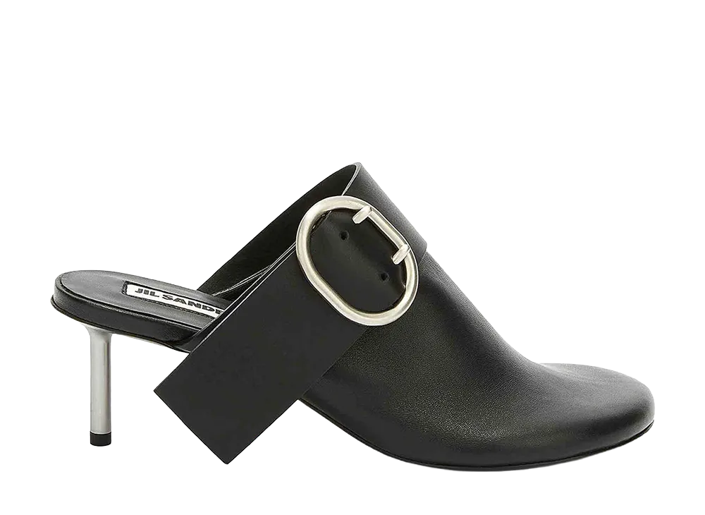 Jil Sander Women's Buckle Mule "Black"