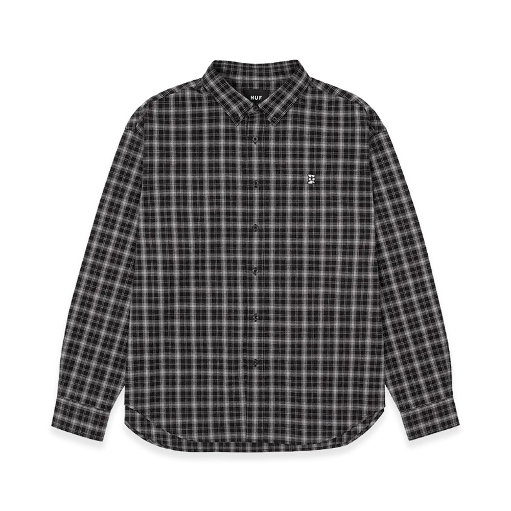 HUF Megablast Plaid LS Shirt "Black"