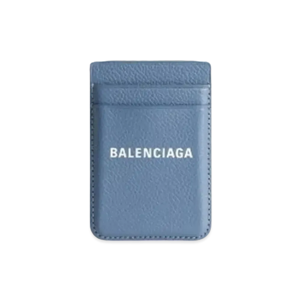 BALENCIAGA Cash Magnet Card Holder "Blue"