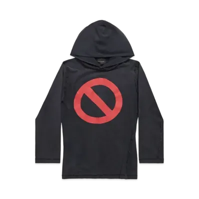 BALENCIAGA Men's Balenciaga Music | BFRND Series Inside-Out Long Sleeves Hooded T-Shirt "Black"
