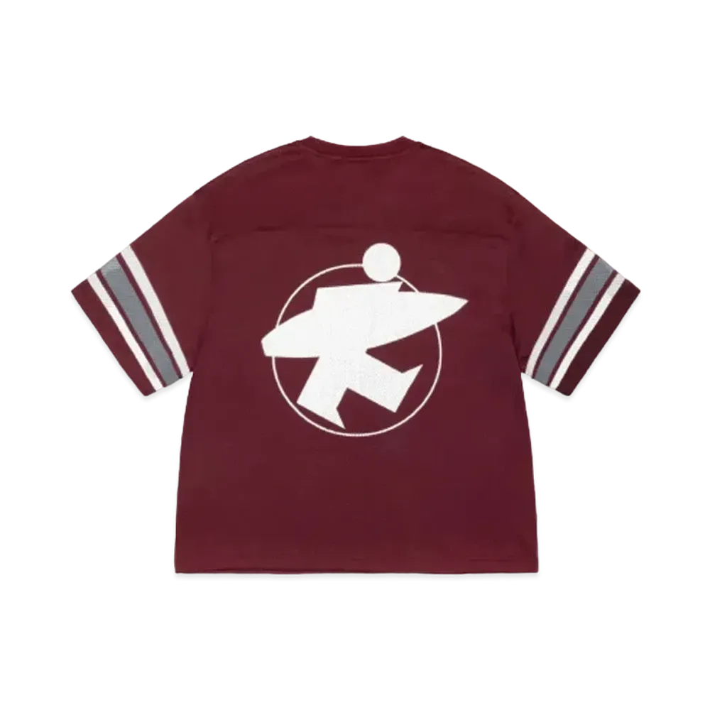 Stussy Surman Mesh Football Jersey "Burgundy"
