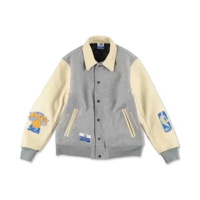 WIND AND SEA x NBA Leather Melton Jacket (New York Knicks) "NYK"