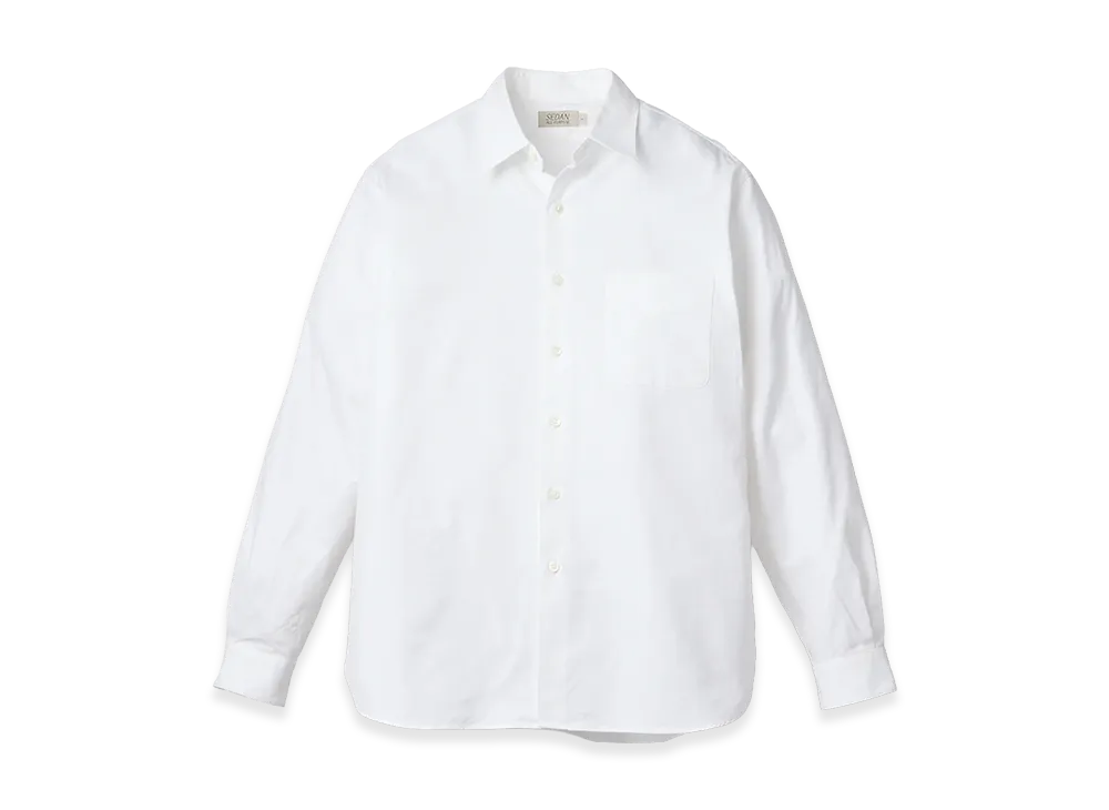 SEDAN ALL-PURPOSE Regular Collar Shirt "White"