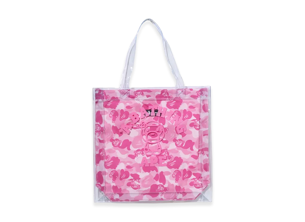 A BATHING APE Women's Baby Lisa ABC Camo PVC Bag "Pink"