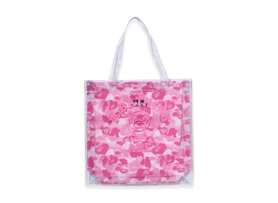A BATHING APE Women's Baby Lisa ABC Camo PVC Bag "Pink"
